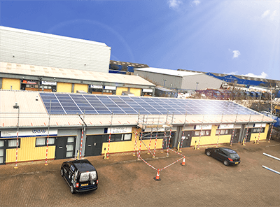 Commercial solar panel install Essex